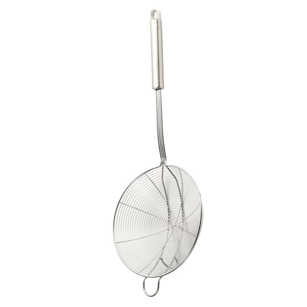 Large leakage hole Colander Stainless Steel Ladle Skimmer Spider Mesh Strainer  French Fries