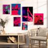 Sexy Poster Nude Lovers Canvas Attractive Body  Art  Fancy Wall Sticker for Living Room Bar Decoration Vintage Decorative