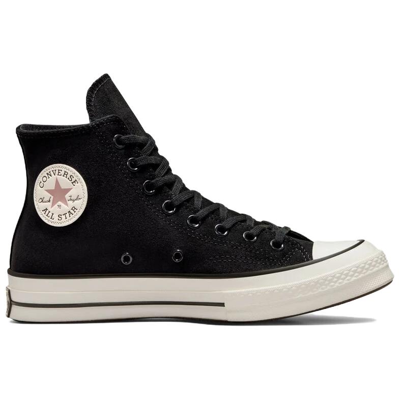 Converse Chuck 70 High Heritage Color Suede - Black Bite The Dust Unisex Sneakers Egret A09474C