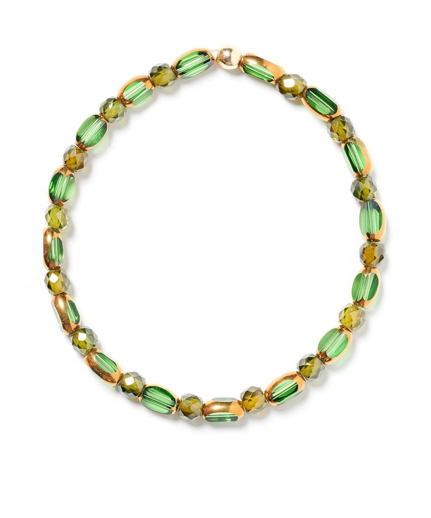 Браслет Polalita с камнями Green Gold Mix (Plt-Br-056_Gn)
