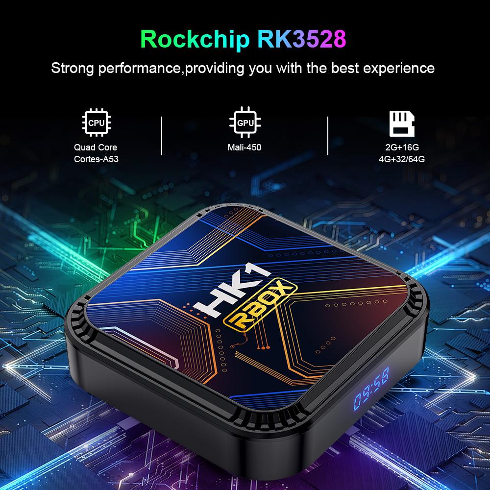 HK1 RBOX K8S Android 13.0 Smart TV BOX Rockchip3528 4G 32GB 64GB 2.4G 5G WIFI BT4.0 8K Wifi6 Set Top Box Media Player
