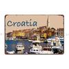 Croatia Metal Signs Pub Customize Wall Mural Custom Wall Decor Tin Sign Poster