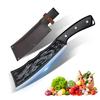 Dragon Cleaver Knife Heavy-Duty Bone Chopper with Leather Sheath,Ultra-Sharp Stainless Steel Chinese Dragon Meat Cleaver