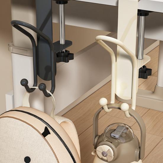 1/2 шт. Регулируемые крючки для крепления к столу, крючки для рюкзака, высокая грузоподъемность, многоцелевые, простая установка, крючки-вешалки