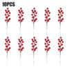 200PCS Christmas Decoration Red Fruit Simulation Flower Decor Garland Gift Flower Arrangement DIY Christmas Tree Berry Branches