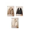 Fashionable Winter Coat for Women, Short Style Two-Piece Hoodie with Solid Color, Thickened Cotton Padded Jacket