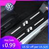2026 Горячие Для Volkswagen VW Для VW GOLF Polo Tiguan VW GTI MK5 MK6 PASSAT Защитные Наклейки на Пороги Автомобиля Углеродное Волокно Багажник Bu