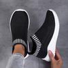 Sneakers Women's Shoes Walking Casual Couple Shoes Breathable Fly-woven Running Shoes Supply Large Size New Socks Thanks