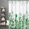 Штора для душа Лист эвкалипта, Зеленый лист, Декоративная штора для ванной, Водонепроницаемая штора для душа с крючками