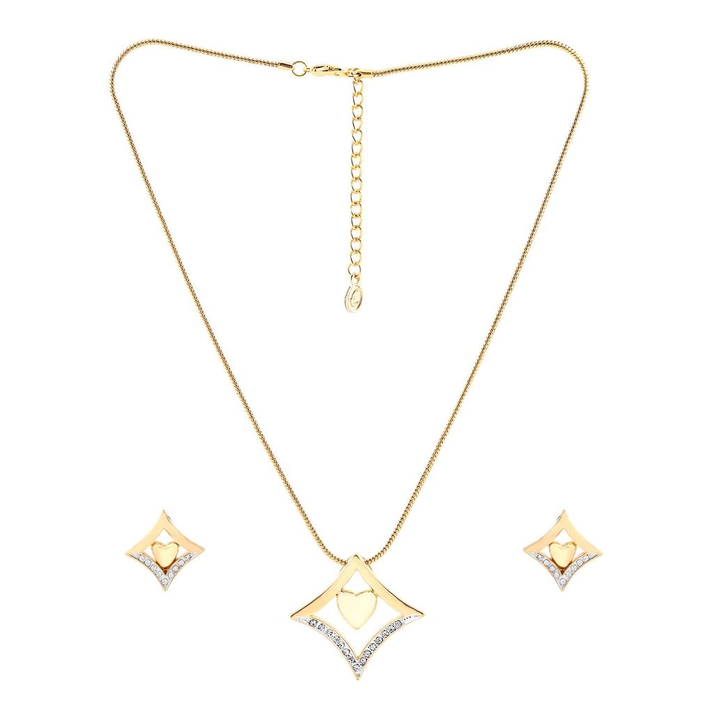 Набор подвесок Estele в форме сердца из 24-каратного золота с бриллиантами для женщин