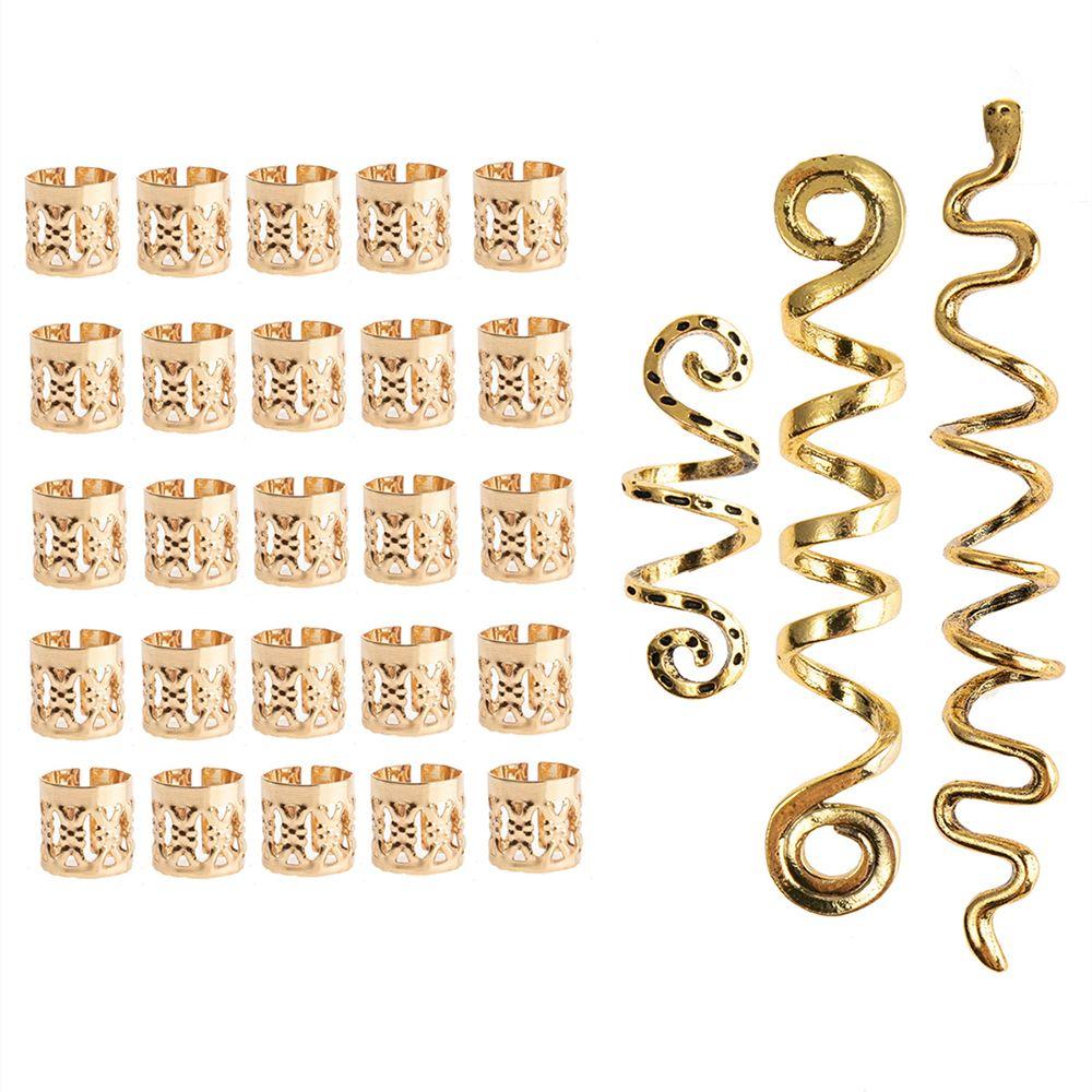 Парикмахерские принадлежности Трубчатые зажимы Грязные косички Заколки для волос Спиральные бусины Кольца Дреды Аксессуары для волос