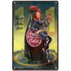 Nuka Cola Drink Posters Game Metal Sign Retro Tin Sign Plaque Metal Vintage Wall Decor for Bar Pub Club Man Cave Decoration