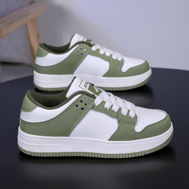 Детская маленькая белая обувь, кеды, 2025 осень, новая, кожаная, водонепроницаемая и нескользящая, для детей среднего и старшего возраста, кампус, универсальная, повседневная, бо