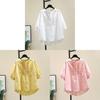 Cotton Short Sleeve Shirt With 3d Effect And Loose Fit For Summer Casual Wear