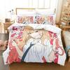 3D-принт аниме Kawaii Marin Kitagawa Комплект постельного белья Single Twin Full Queen King Size Комплект постельного белья Adult Kid Bedroom Наборы пододеяльников