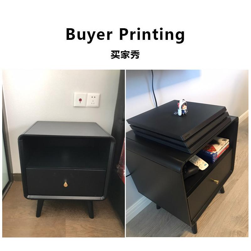 Прикроватный столик из цельного дерева, простой современный шкаф для хранения вещей в спальне, мини-шкаф для хранения вещей в маленькой квартире, эконом-класса, прикроватный шкаф