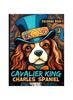 Книга Cavalier King Charles Spaniel Coloring Book : Cute Cavalier King Charles Spaniel Coloring Pages For Dog Lovers