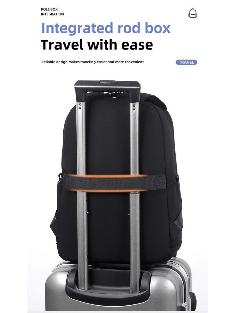 Unisex Korean Large Capacity 14" Backpack with Optional Logo - Ideal for Junior High Students, Simple and Stylish Design