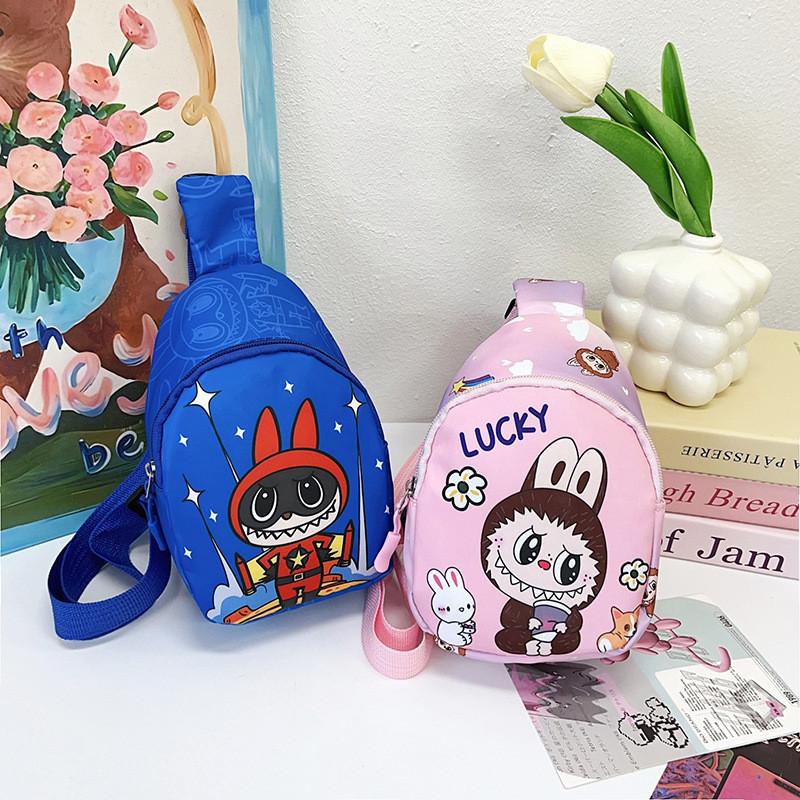 Stylish Childrens Chest Bag Large Capacity Playful Cartoon Design Trendy Sling Purse For Boys Girls And