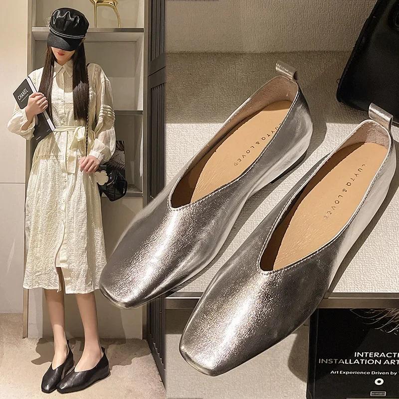 Модные мужские туфли большого размера во французском стиле, туфли-одношаговки с мелким квадратным носком, универсальные, удобные для поездок на работу, для взрослых, на лето