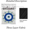 Garden Flag Vertical Double Sided Yard Flags Evil Eye Mandala Welcome Banner Holidays Outdoor Indoor Farmhouse Seasonal Decoration Polyester