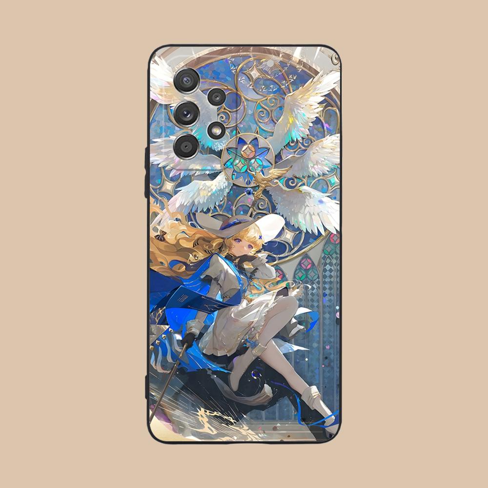 Чехол для телефона Wuthering Waves Phoebe для Samsung Galaxy M55 54 42 35 34 33 32 23 22 15 14 13 12 F55 5G Цветной чехол Роскошный чехол