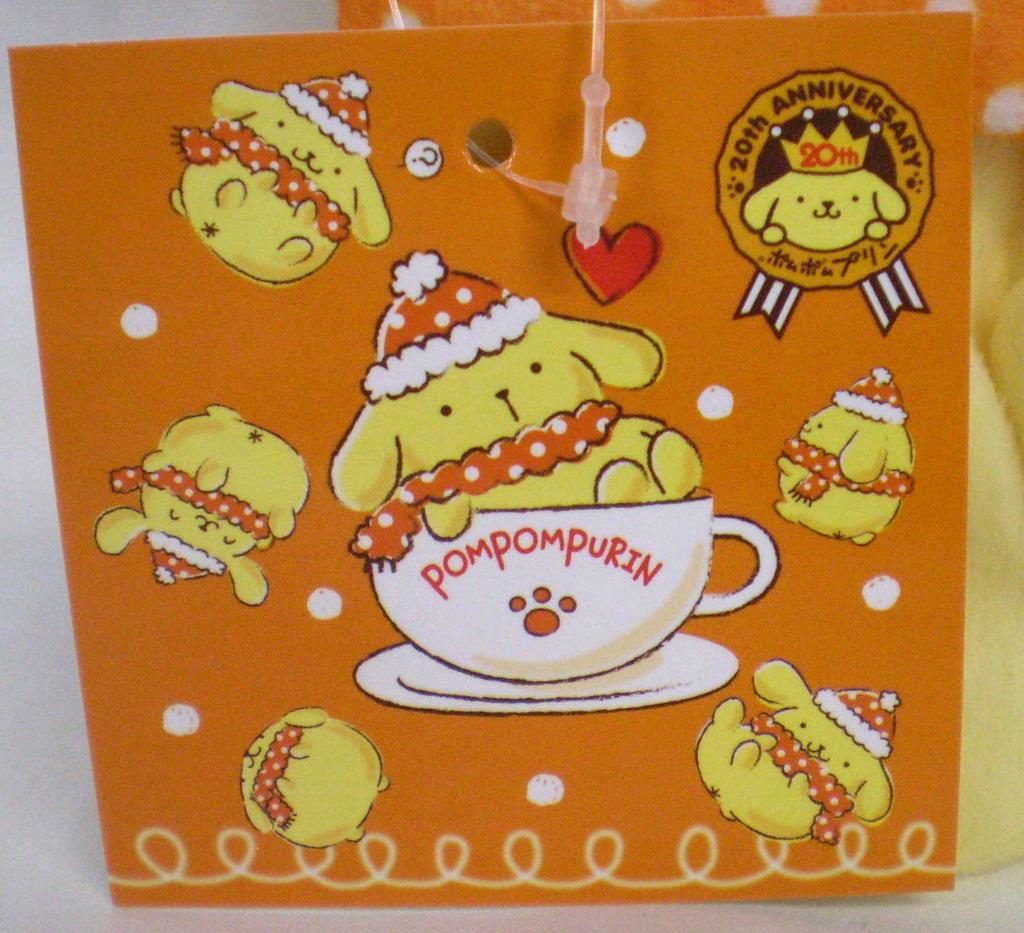 Sanrio Pompompurin 20-й тканевый мешочек в форме персонажа (тепло)