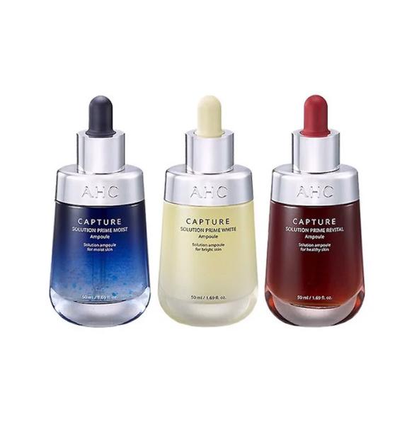 AHC Capture Solution Prime Ampoule, Moist, Revital, White, Calming, Moisturizing, Kbeauty, корейская косметика, образец