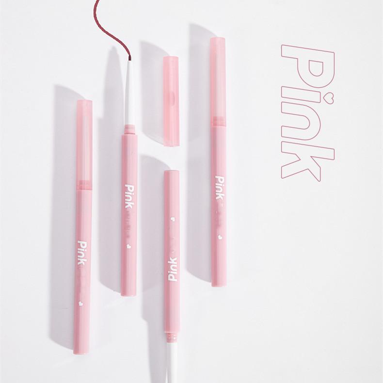 Новый макияж для глаз Гелевая подводка для глаз Карандаш Водостойкая долговечная Цветная подводка для глаз Цвет Красный Коричневый Лежащий шелкопряд Ручка Пигмент Матовая подводка для глаз