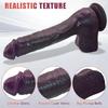 Огромный реалистичный дилдо 12 дюймов – мягкий свежий коричневый жидкий силикон, текстура, похожая на кожу, сильная присоска, большая секс-игрушка для мужчин, женщин и пар