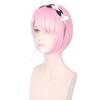 Парик для косплея + булавки для вечеринки Hajimeru Isekai Seikatsu Rem Ram Twins Blue Pink