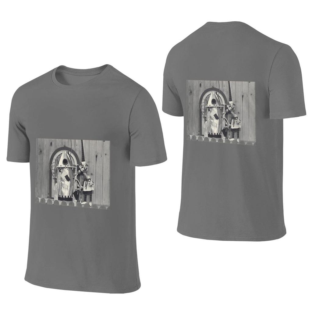 Mr Squiggle And Rocket Ultraminimalist Reversible Tshirtartistic Style Faderesistant Cotton Tee