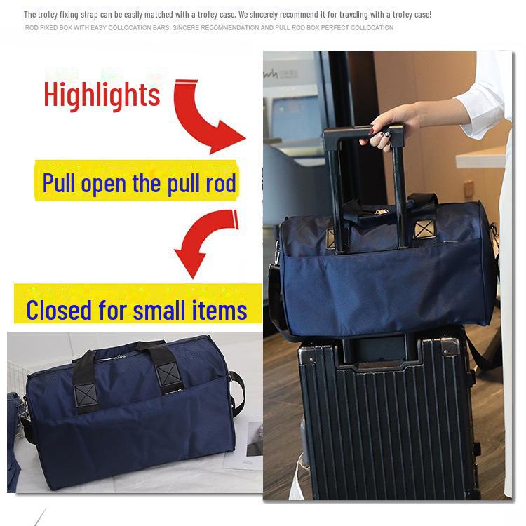 Мужская водонепроницаемая дорожная сумка из ткани Оксфорд — легкая, вместительная, спутник на короткие расстояния