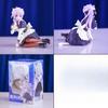 13CM Anime Elaina Figure Wandering Witch The Journey Black Cat Maid Dress Sitting Pose PVC Model Series Toys Gifts