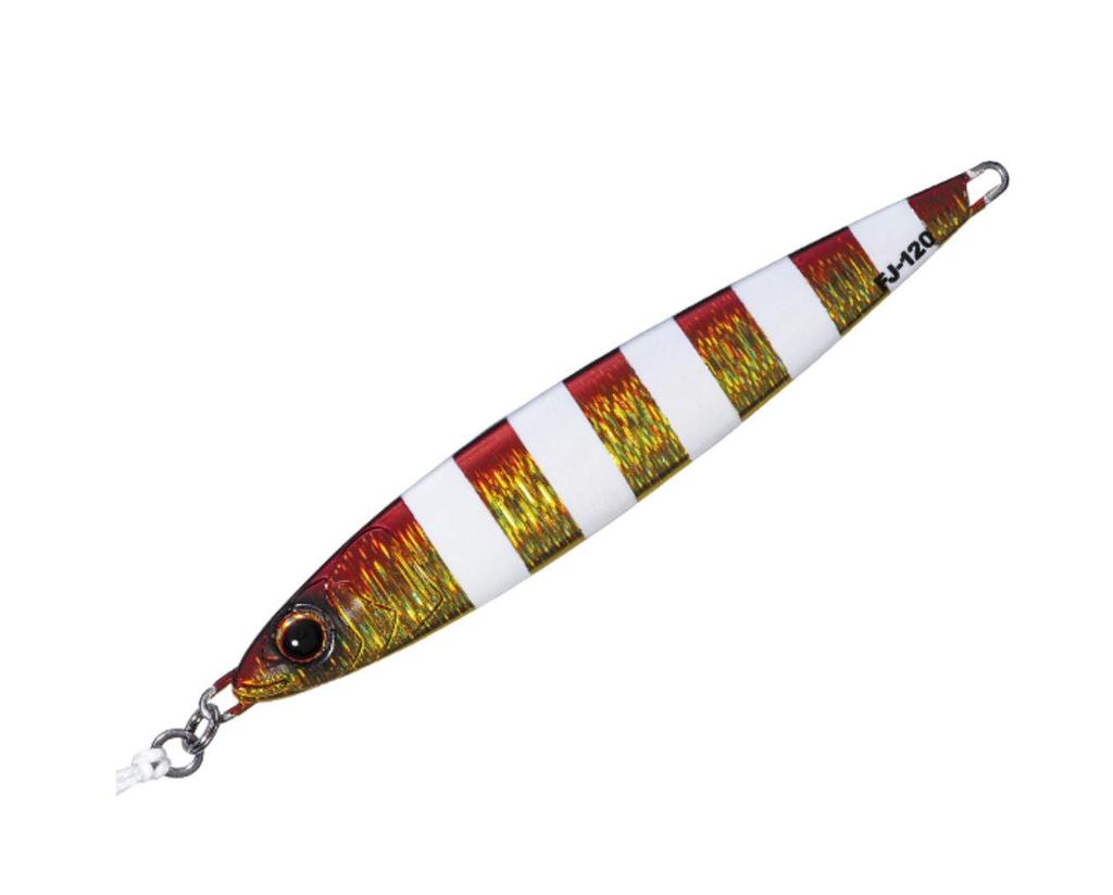 Major Craft Metal Jig First Jig 200g Zebra Red Gold FJ200 Lure #48