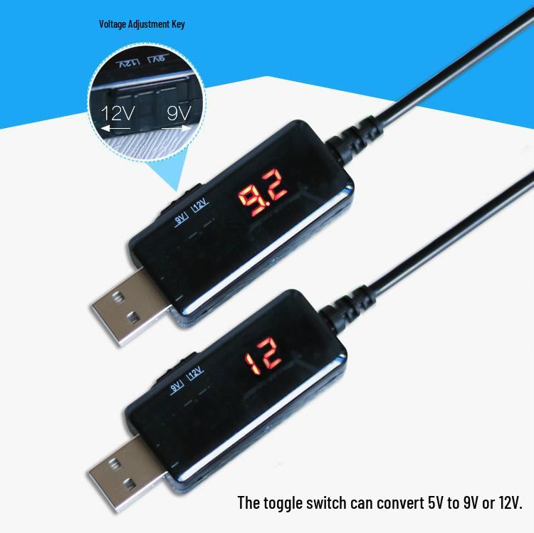 USB-кабель повышения мощности: Зарядное устройство Power Bank 5В на 9В/12В для роутеров и модемов