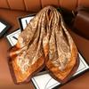67*67cm Paisley Satin Silk Square Scarf Woman Fashion Kerchief Neck Head/Hair Scarves Bandana Handkerchief Printed Headscarf