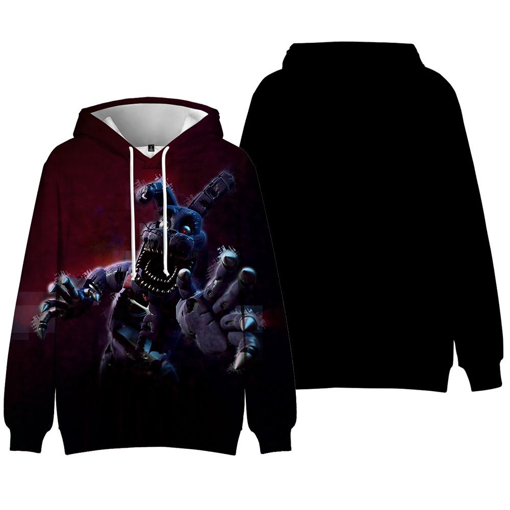 Худи Five Nights At Freddy's для взрослых, с tie-dye, уличная одежда, с принтом, унисекс, с капюшоном, пуловер