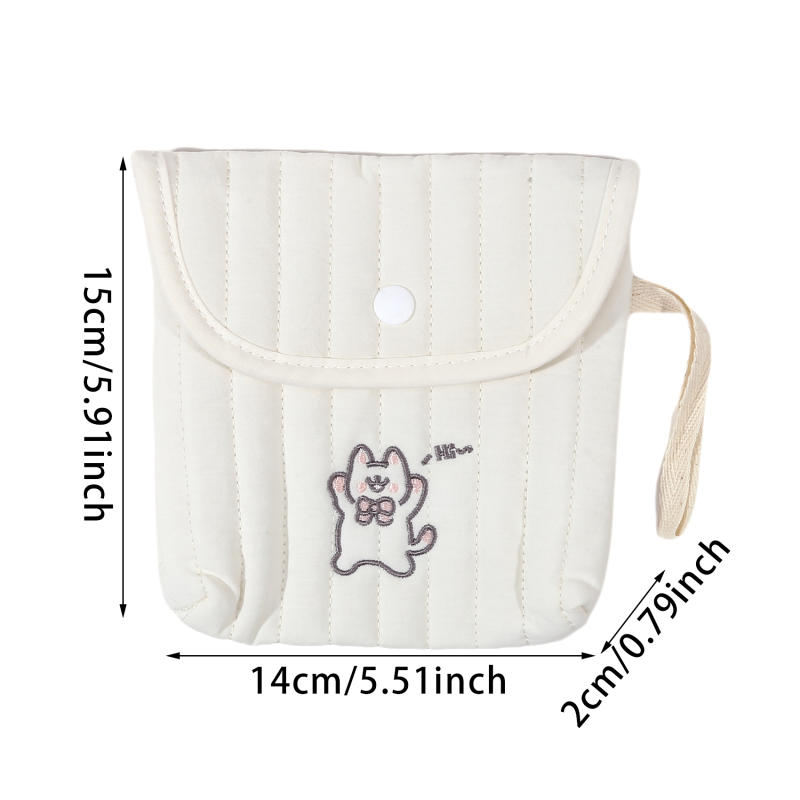 Милые гигиенические салфетки, сумка для хранения менструальных полотенец, портативная мини-сумка для хранения тампонов для студентов, ежемесячная сумка для хранения