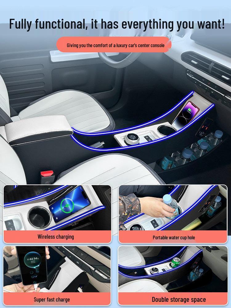 Подлокотник-бокс Geely Panda Mini - Центральный модифицированный интерьер