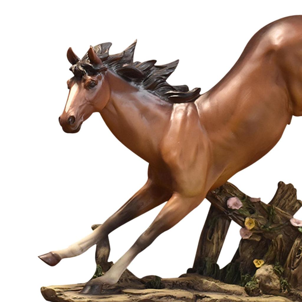 Horse Statue Figurines Collectable Crafts Resin Animal Ornaments Sculpture