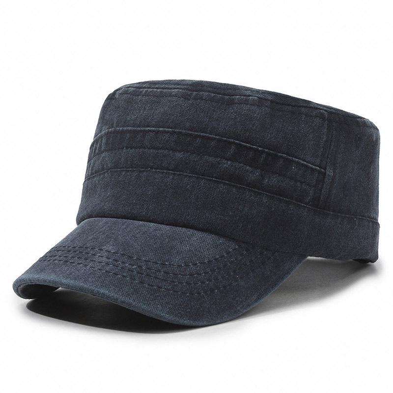 Мужская состаренная военная кепка с плоским верхом, весенне-летняя кепка-утка, корейская шляпа от солнца