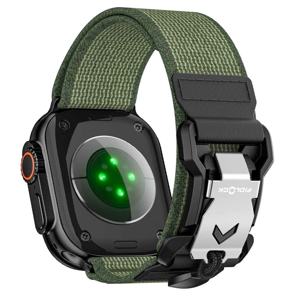 Ремешок для Apple Watch Series 10 Ultra 9 8 7 SE 6 5 4 3 2 1 46 мм 49 мм 45 мм 44 мм 42 мм Магнитный нейлоновый спортивный ремешок FIDLOCK