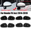 Для Honda Fit Jazz 2014 2015 2016 - ABS Накладка на зеркало заднего вида боковое Крышка крыла Внешняя отделка корпуса двери Самоклеящаяся наклейка