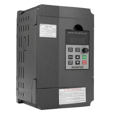 Универсальный регулятор скорости частоты VFD, 2,2 кВт, 12 А, 220 В, привод двигателя переменного тока, однофазный в трехфазном режиме