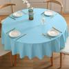 Chang Baosen Solid Round Waterproof & Oil-Proof Tablecloth