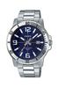 MTP-VD01D-2BV Men's Enticer Stainless Steel Blue Dial Casual Analog Sporty Watch