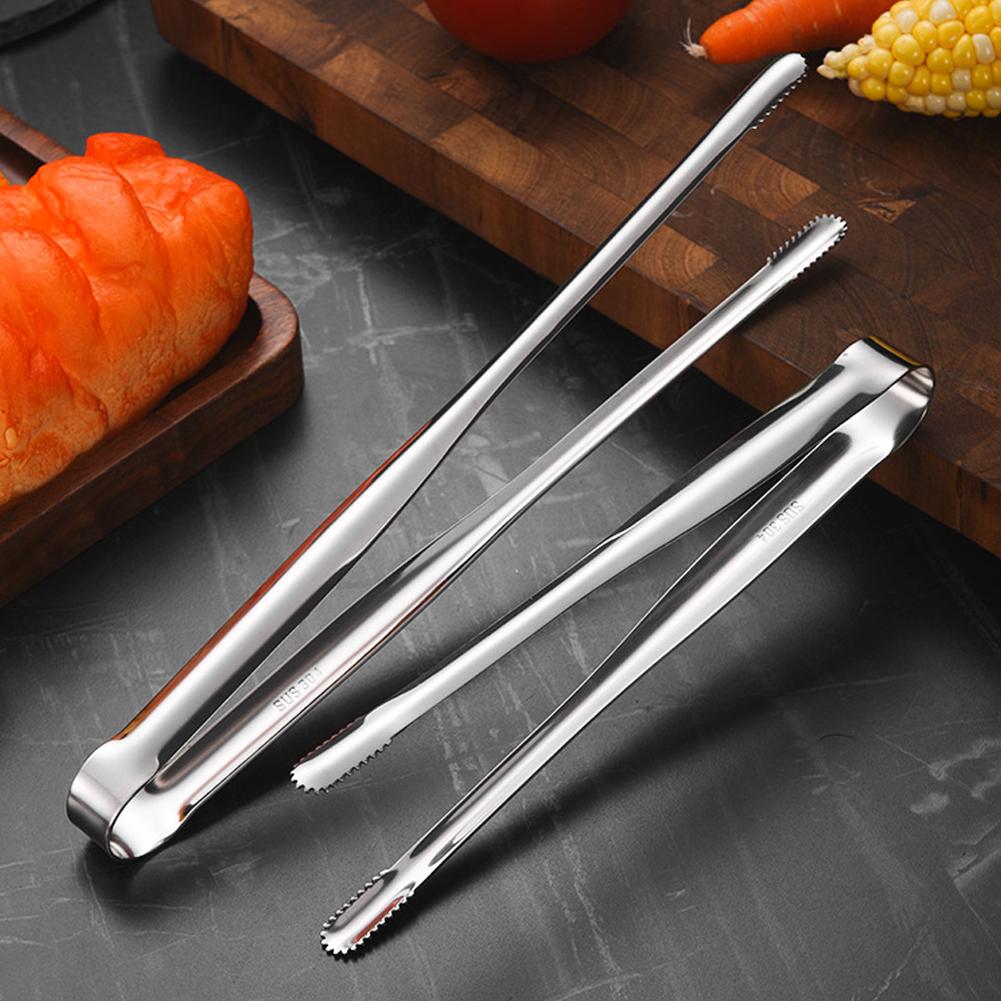 Steel Barbecue Tongs Meat Salad Steak Food Kitchen Tongs Tongs Cooking Utensils Tweez A5B7