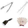 BBQ Beginner Tool Set (UG-3248) - Includes Tongs, Charcoal Tongs, Brush, and Gloves