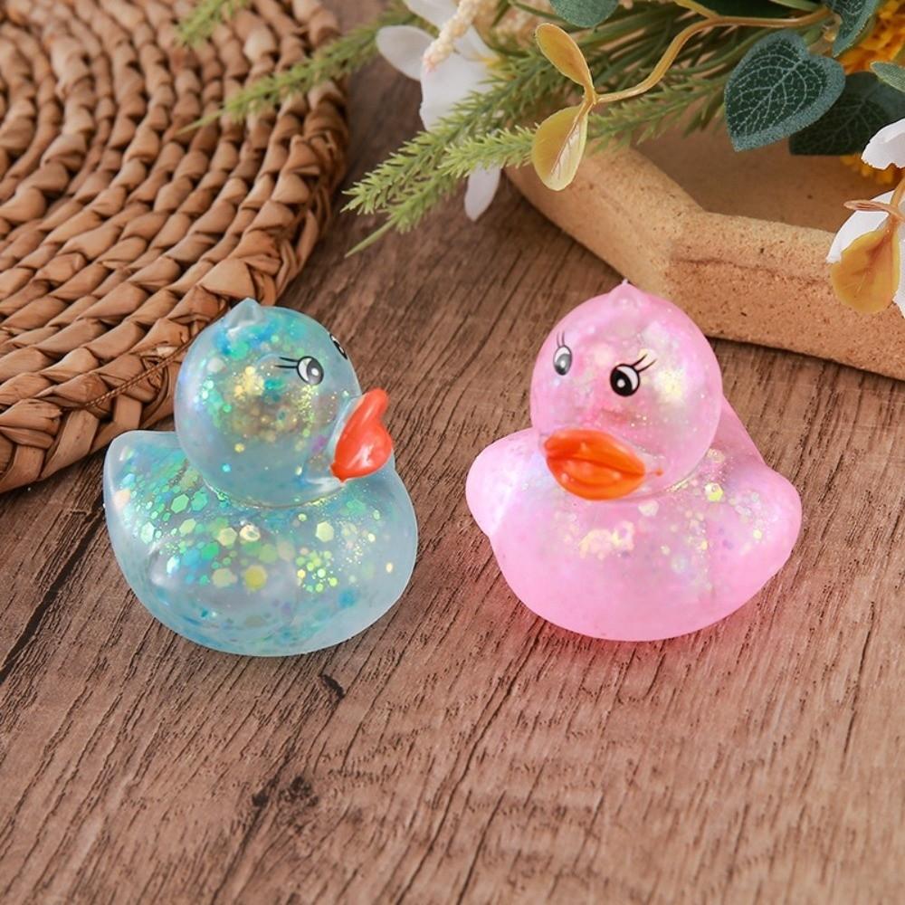 Soft Duck Squeeze Toy Random Color Decompression Toy Kawaii Style Stretch Stress Ball Party Gifts